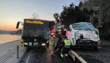 İETT otobüsünün çarpıştığı kazada 3 kişi yaralandı