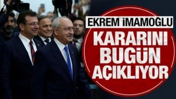 "İmamoğlu adaylığını bugün açıklayacak" iddiası