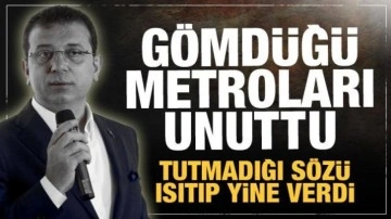 İmamoğlu gömdüğü metroları unuttu! Tutmadığı sözünü yine gündeme taşıdı