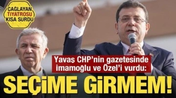 İmamoğlu-Yavaş gerilimini tırmandıracak sözler: Emrivaki yapıldı, seçime girmeyecek!