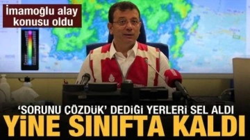 İmamoğlu'nun 'sorunu çözdük' dediği yerleri sel aldı: Sosyal medya yıkıldı