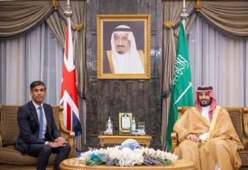 İngiltere Başbakanı Sunak Veliaht Prens Bin Selman'la görüştü