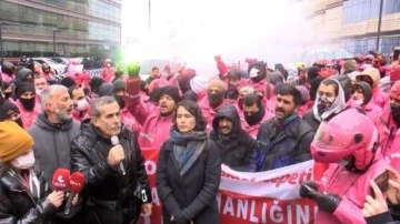 İş bırakan Yemek Sepeti kuryeleri, 3 gündür eylemde! Zammın güncellenmesini istiyorlar