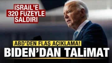 İsrail'e 320 füzeyle saldırı! ABD'den son dakika açıklaması! Biden'dan talimat