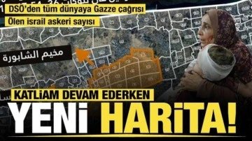 İsrail-Filistin savaşı... Gazze'de katliam devam ederken yeni harita!