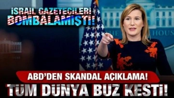 İsrail gazetecileri bombalamıştı! ABD'den skandal açıklama! Tüm dünya buz kesti