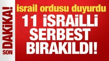 İsrail ordusu duyurdu! 11 İsrailli esir Kızılhaç yetkililerine teslim edildi