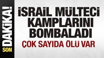 İsrail yine mülteci kamplarını bombaladı! Çok sayıda ölü var