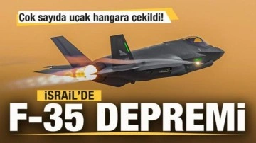 İsrail'de F-35 depremi! Uçaklar hangara çekildi