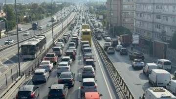 İstanbul'da 'Beyaz Yol' trafiği