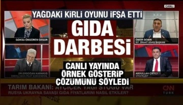 İstanbul Ziraat Odası Başkanı Demir kirli oyunu ifşa etti: Gıda darbesi