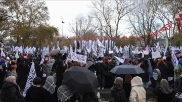 İstanbul'da 'Büyük Filistin Yürüyüşü'