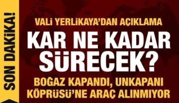 İstanbul'da kar yağışı ne kadar sürecek? Vali Yerlikaya'dan açıklama