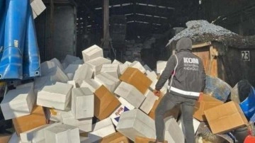İstanbul'da son 7 ayda 110 ton kaçak sigara, alkol ve tütün ele geçirildi