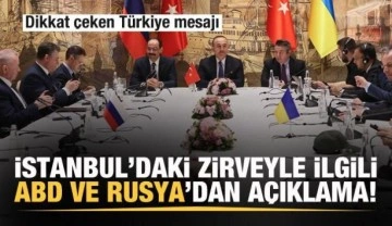 İstanbul'da tarihi zirve! Rusya ve ABD'de açıklama! Dikkat çeken Türkiye mesajı