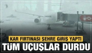 İstanbul'da tüm uçuşlar durduruldu