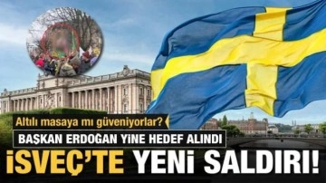 İsveç'te PKK/YPG destekçileri, yine Başkan Recep Tayyip Erdoğan'ı hedef aldı!