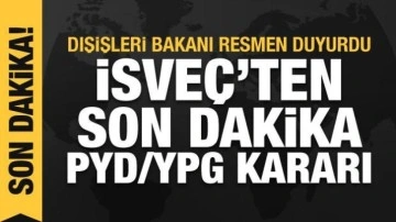 İsveç'ten, PYD/YPG ile aralarına mesafe koyma kararı