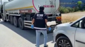 İzmir'de bir tankerden 23,4 ton kaçak akaryakıt çıktı