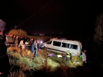 Kahramanmaraş’ta yolcu minibüsü takla attı: 1 ölü, 13 yaralı