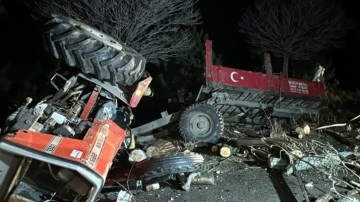 Kamyon ile traktör çarpıştı. Kırıkkale-Kırşehir kara yolundaki kazada bir ölü bir yaralı