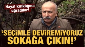 Kandil hayal kırıklığına uğradı: Seçimle deviremiyoruz, sokağa çıkın!