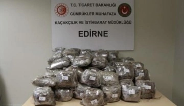 Kapıkule'de bir otobüste 119 kilo 670 gram esrar ele geçirildi