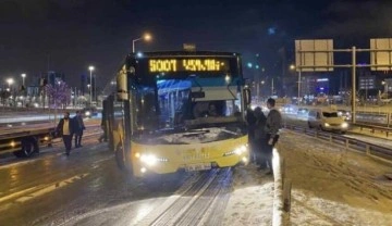 Kar çilesine İETT çilesi de eklendi: 22 saatte 69 otobüs yolda kaldı