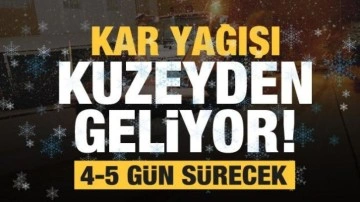 Kar yağışı için tarih verildi! 4-5 gün sürecek! İstanbullulara uyarı