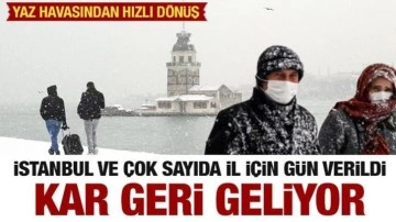 Kar yeniden geliyor! İstanbul ve çok sayıda il için peş peşe uyarı