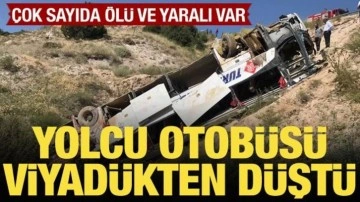 Kars'ta yolcu otobüsü viyadüğe düştü: 7 ölü, 22 yaralı var