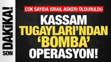 Kassam Tugayları'ndan bomba operasyon! Çok sayıda İsrail askeri öldürüldü