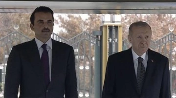 Katar Emiri Ankara'da! Külliye'de resmi tören