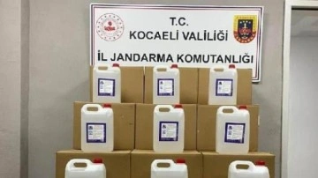 Kocaeli&rsquo;de 900 litre etil alkol ele geçirildi