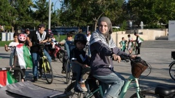 Kudüs Çalışma Grubu'ndan "Gazze için durma, boykot için pedalla" etkinliği