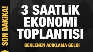 Külliye'de 3 saatlik ekonomi toplantısı! Son dakika açıklaması