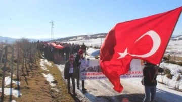 Kumru şehitlerin izinde! Sarıkaya'dan Sarıkamış'a saygı yürüyüşü