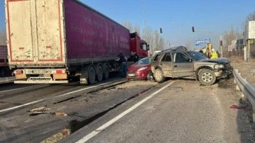 Kütahya'da 8 aracın karıştığı zincirleme kaza: 4 yaralı