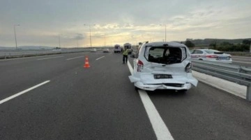 Kuzey Marmara Otoyolu&rsquo;nda tır ile ticari araç çarpıştı: 7 yaralı