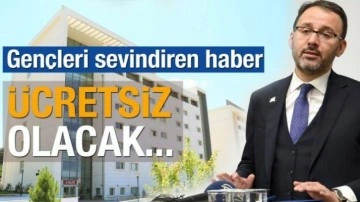 KYK yurtlarında ücretsiz kalınabilecek! GSB&rsquo;den öğrencileri sevindirecek yeni hamle!