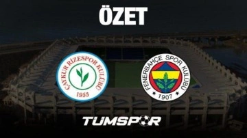 MAÇ ÖZETİ | Çaykur Rizespor 0-6 Fenerbahçe (FB Arda Güler Asist, Goller, Kırmızı Kart)