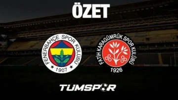 MAÇ ÖZETİ | Fenerbahçe 0-0 Fatih Karagümrük