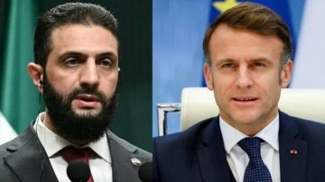 Macron'dan Ahmed Şara'ya tebrik telefonu