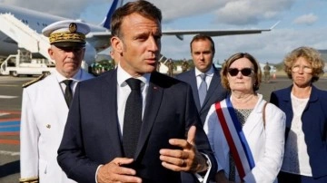 Macron isyan çıkan Yeni Kaledonya'ya gitti