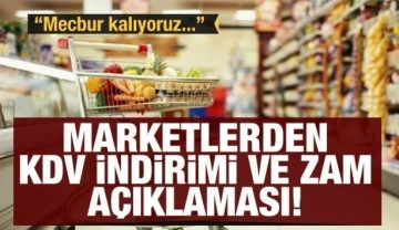 Marketlerden KDV indirimi ve zam açıklaması: Zararına satış yapıyoruz