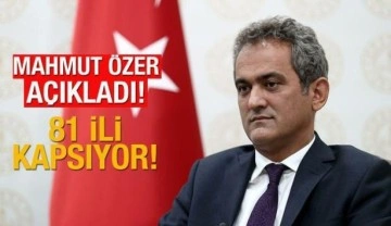 MEB'den 81 ili kapsayacak önemli açıklama! Bakan Mahmut Özer öğrenciler için duyurdu...