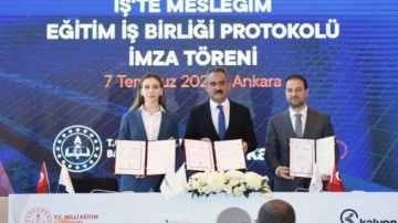 MEB&rsquo;ten İş&rsquo;te Mesleğim Eğitim İş Birliği Protokolü