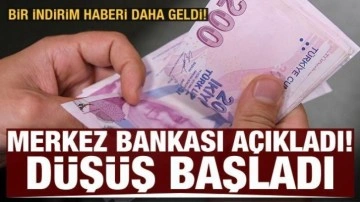 Merkez Bankası açıkladı, TL ticari kredi faizleri sert düştü!