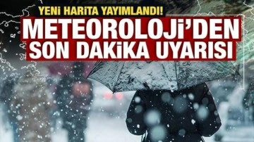 Meteoroloji'den son dakika karla karışık yağmur uyarısı!