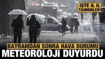 Meteoroloji'den önemli açıklama: Bayramdan sonra hava nasıl olacak?